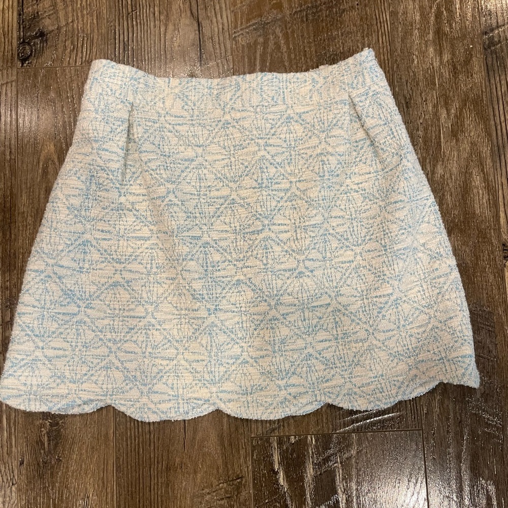 NWT Girls blue and cream skirt by Brown Bowen & Co Size 10 - Picture 5 of 5